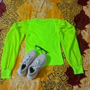 Crop top , green, Free